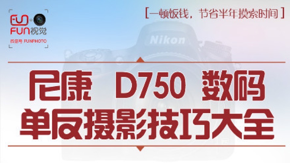 D750视频教程相机操作摄影理论-限时优惠