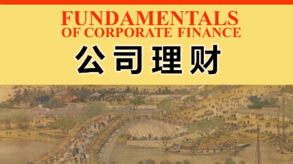 公司理财(公司金融)思维导图-限时优惠