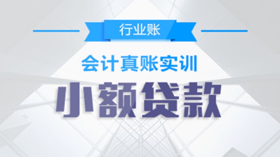 小额贷款公司会计真账实操-限时优惠