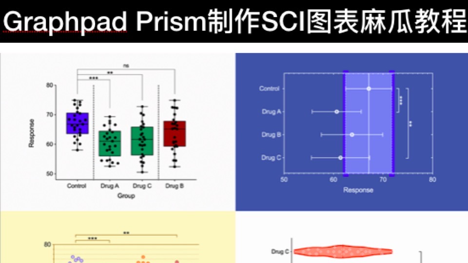 GraphpadPrism麻瓜教程-易侕科研-限时优惠