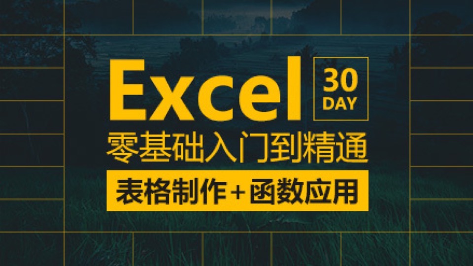 Excel表格与函数快速入门到精通-限时优惠