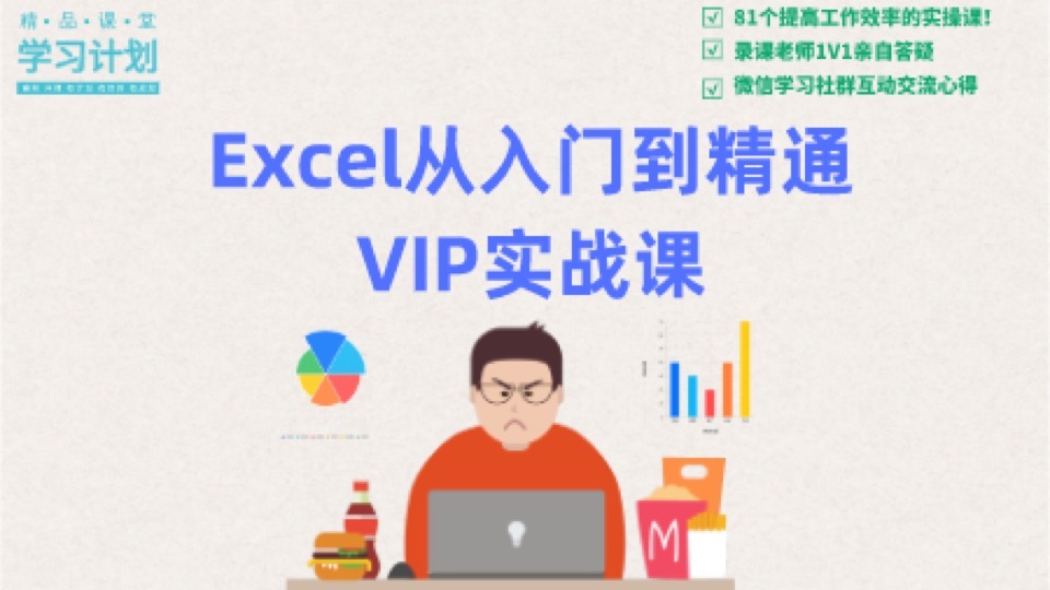 Excel从入门到精通VIP实战课-限时优惠