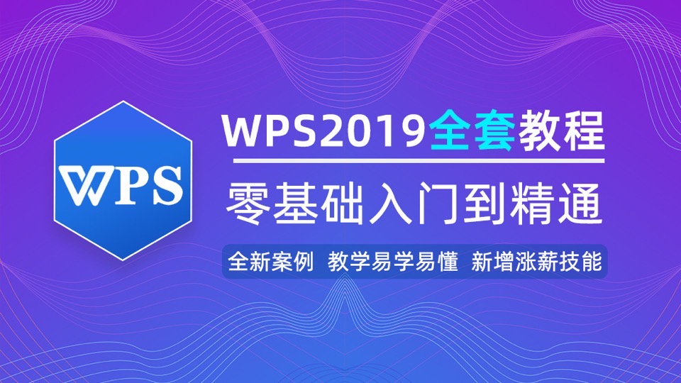 WPS2019文字表格演示视频教程-限时优惠