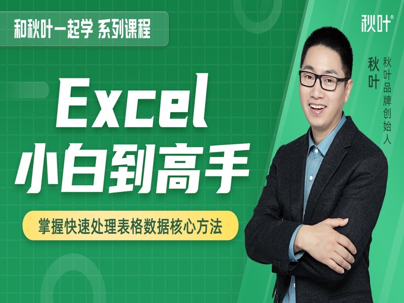 【五星好评】和秋叶一起学Excel-限时优惠-网易精品课