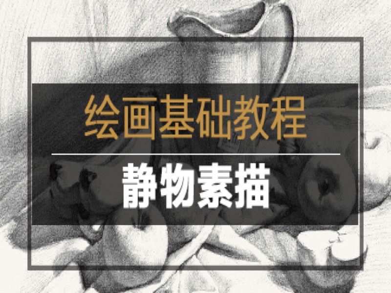 绘画基础教程｜静物素描-限时优惠-网易精品课