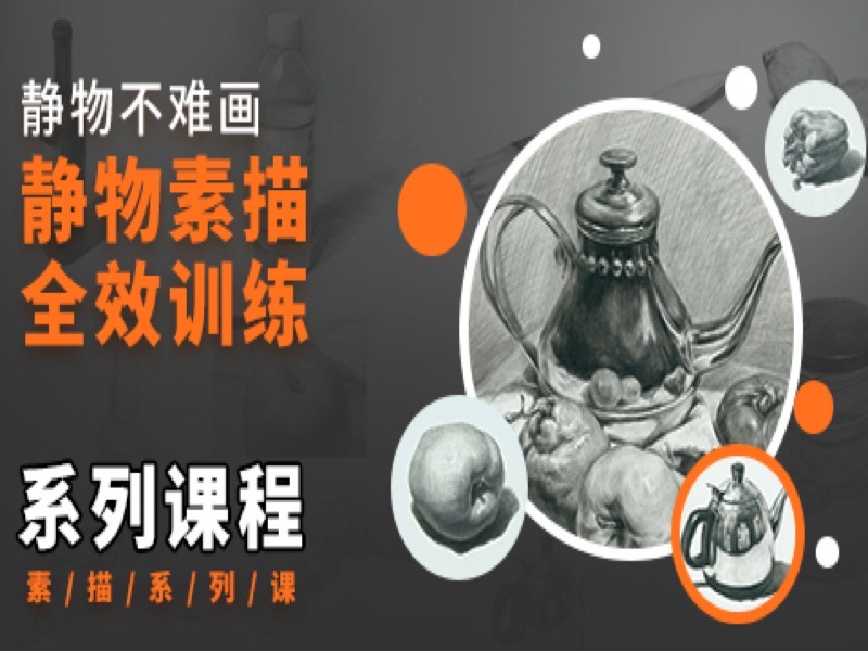 静物素描，全效训练系列课-限时优惠-网易精品课