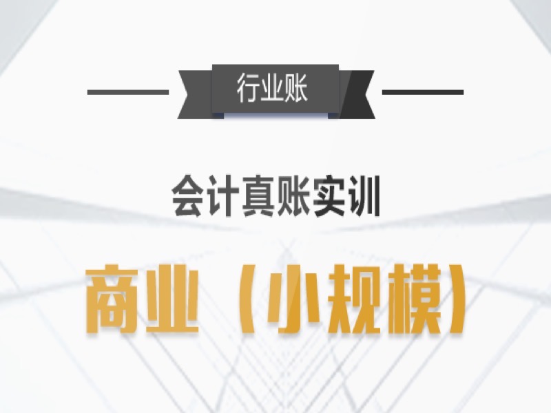 商业（小规模）会计真账实操-限时优惠-网易精品课