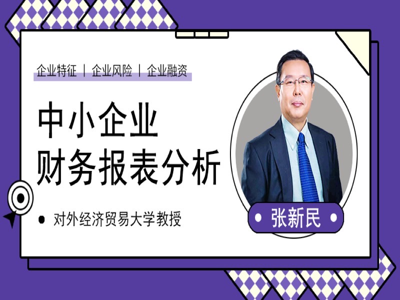 张新民《中小企业财务报表分析》-限时优惠-网易精品课