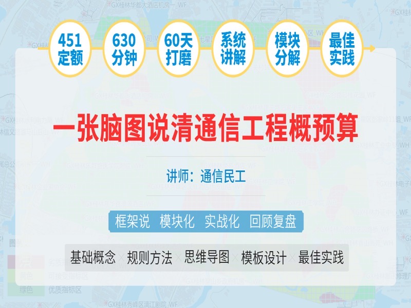 一张脑图说清通信工程概预算编制-限时优惠-网易精品课