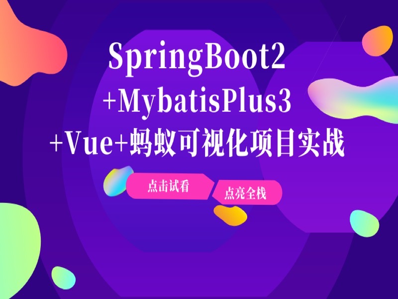 SpringBoot2+Vue+MybatisPlus3班-限时优惠-网易精品课
