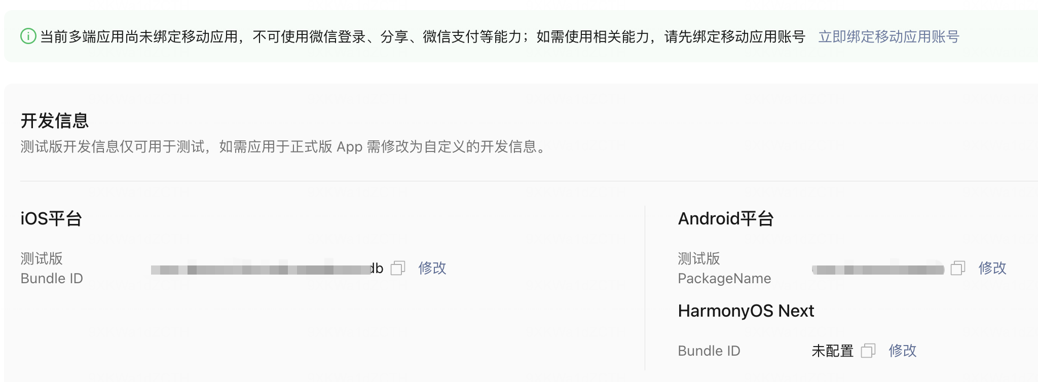 移动应用信息配置1