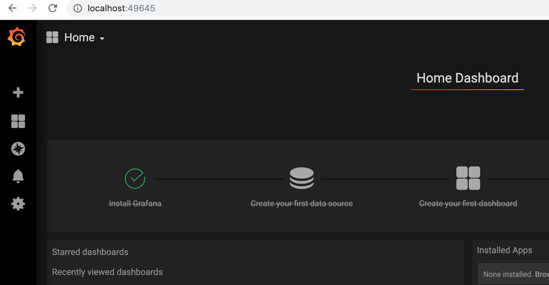 istio grafana 的页面